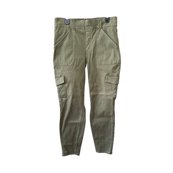 Spanx Stretch Twill Ankle Cargo Pants 20311R Olive Green Size 1X - Picture 11 of 12